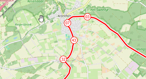 kaart 18 knooppunt 43